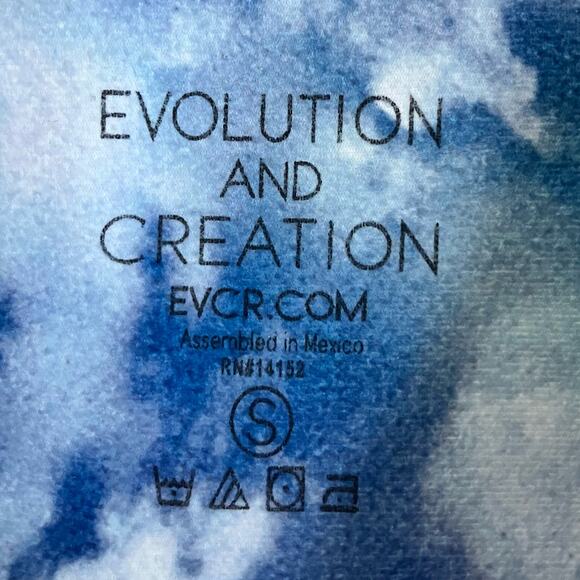 EVCR Evolution and Creation Elephant Cropped Leggings Size Small - Picture 3 of 3